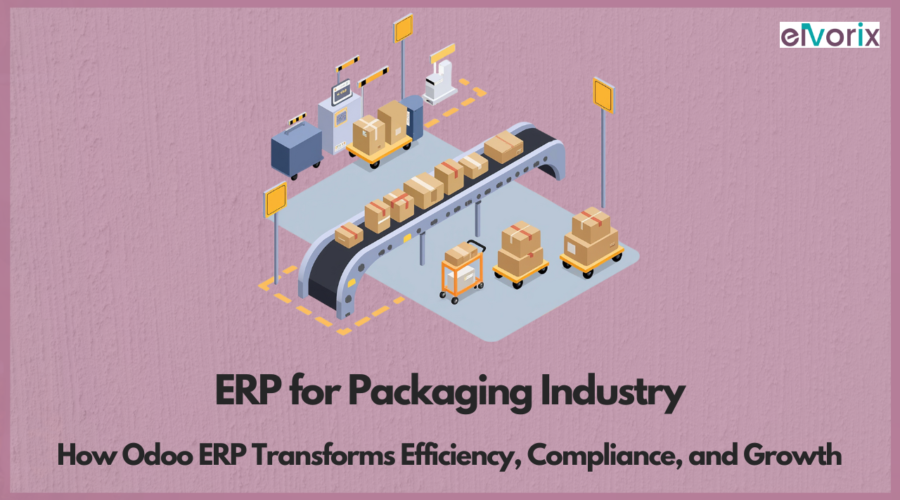 Packaging manufacturing operations managed with Odoo ERP