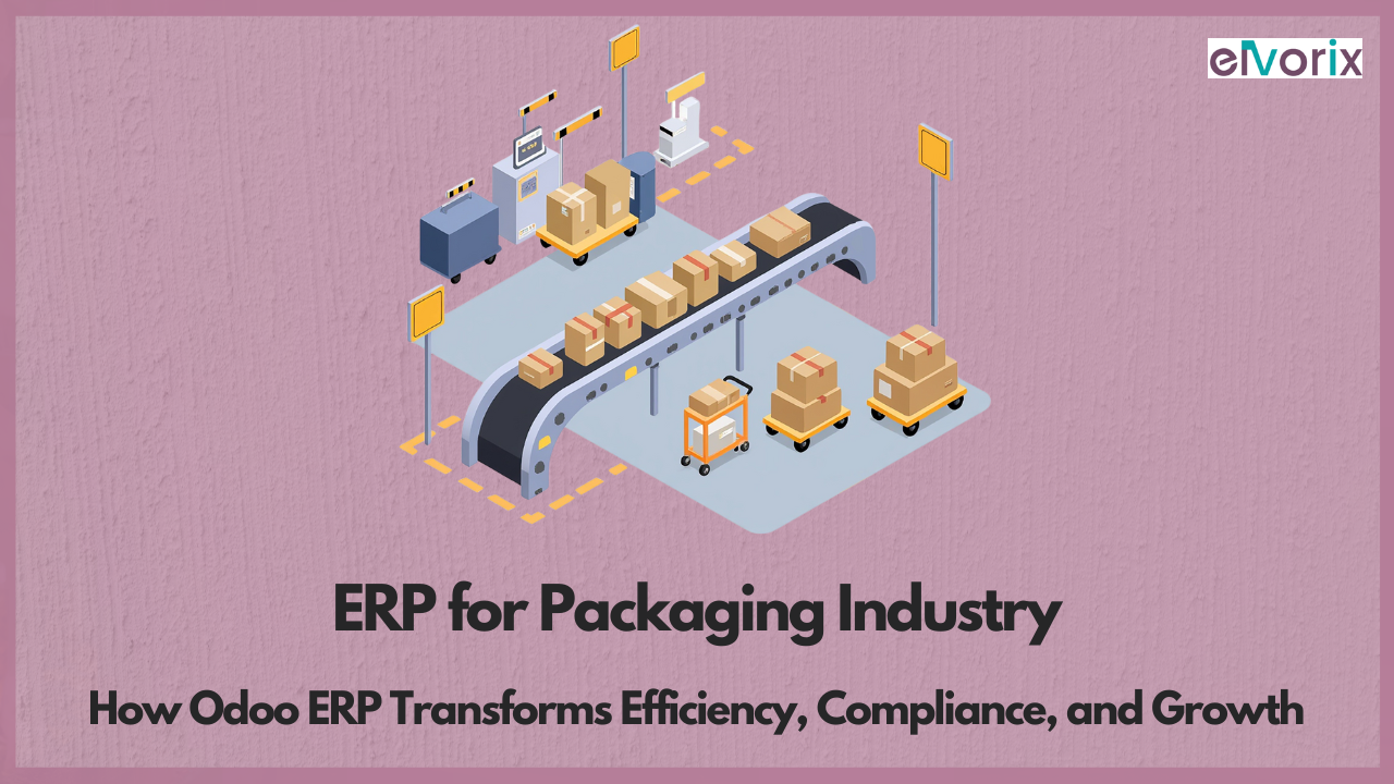 Packaging manufacturing operations managed with Odoo ERP